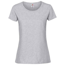 Fruit Of The Loom Womens/Ladies Iconic Ringspun Cotton T-Shirt - XL, Heather Grey