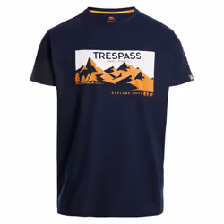 Trespass Mens Nottaway Printed T-Shirt - M, Navy