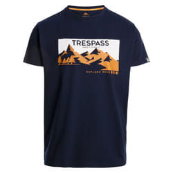 Trespass Mens Nottaway Printed T-Shirt - M, Navy
