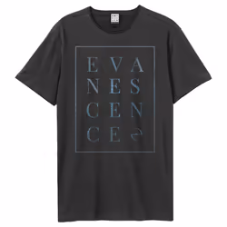Amplified Unisex Adult Block Evanescence T-Shirt - XXL, Charcoal
