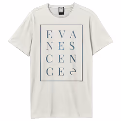 Amplified Unisex Adult Block Evanescence T-Shirt - XS, Vintage White