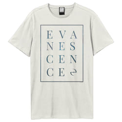 Amplified Unisex Adult Block Evanescence T-Shirt - XS, Vintage White