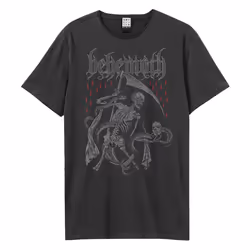 Amplified Unisex Adult Death Entity Behemoth T-Shirt - L, Charcoal