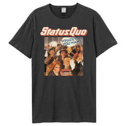Amplified Unisex Adult Whatever You Want Status Quo T-Shirt - XS, Charcoal
