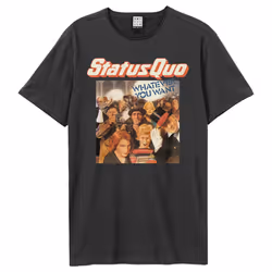Amplified Unisex Adult Whatever You Want Status Quo T-Shirt - XL, Charcoal