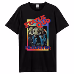 Amplified Unisex Adult Piledriver Status Quo T-Shirt - XS, Black