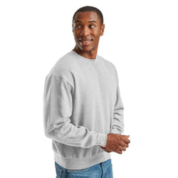 Fruit of the Loom Mens Supercotton Sweatshirt - S, Athletic Heather