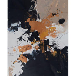 Anna Bernad Black Meringue Canvas Print