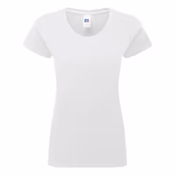 Russell Womens/Ladies Round Neck T-Shirt - XS, White