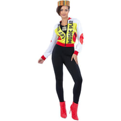 Smiffys Womens/Ladies 90s Push It Costume Set - S, Yellow/Red/White