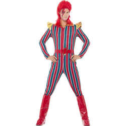 Smiffys Space Superstar Costume - M, Red/Blue/Gold