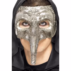 Smiffys Unisex Adult Luxury Venetian Capitano Halloween Eye Mask