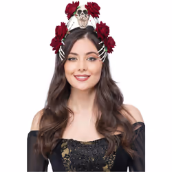 Smiffys Rose & Skeleton Headband