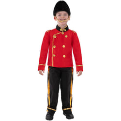 Smiffys Childrens/Kids Busby Guard Costume Set - 7-9 Years, Red/Black/Gold