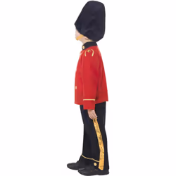 Smiffys Childrens/Kids Busby Guard Costume Set - 7-9 Years, Red/Black/Gold
