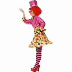 Smiffys Womens/Ladies Clown Lady Costume Set - 12 UK - 14 UK, Multicoloured