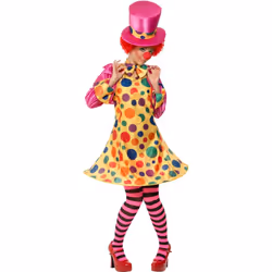 Smiffys Womens/Ladies Clown Lady Costume Set - 12 UK - 14 UK, Multicoloured