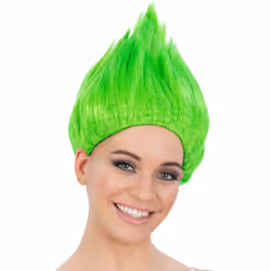 Smiffys 90s Troll Wig - One Size, Green