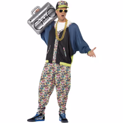 Smiffys 80s Hip Hop Patterned Costume