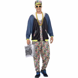 Smiffys 80s Hip Hop Patterned Costume