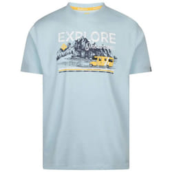 Trespass Mens Thelon Printed Casual T-Shirt - XS, Seafoam Marl