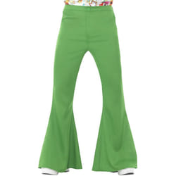 Smiffys Mens Flared Costume Trousers - M, Green