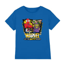 Spider-Man Childrens/Kids Let The Battle Begin Green Goblin T-Shirt - 9-10 Years, Royal Blue