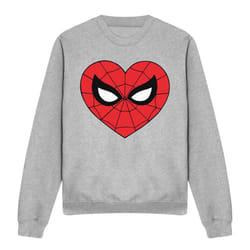 Spider-Man Unisex Adult Heart Sweatshirt