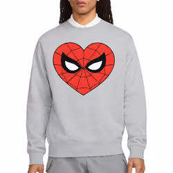 Spider-Man Unisex Adult Heart Sweatshirt