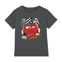 Cars Childrens/Kids Race Mode T-Shirt - 12-13 Years, Charcoal