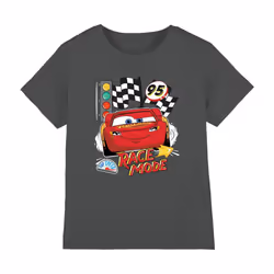 Cars Childrens/Kids Race Mode T-Shirt - 9-11 Years, Charcoal
