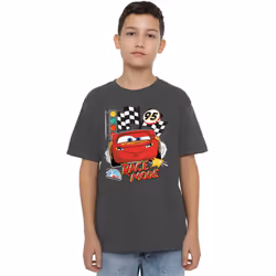 Cars Childrens/Kids Race Mode T-Shirt - 9-11 Years, Charcoal