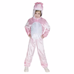 Smiffys Childrens/Kids Pig Costume Jumpsuit - 10-12 Years, Pink