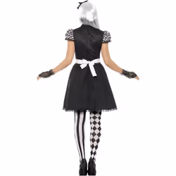 Smiffys Womens/Ladies Alice Gothic Costume Set - XS, Black/White
