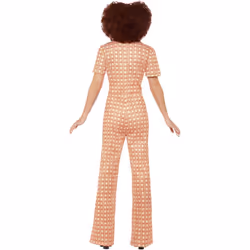 Smiffys Womens/Ladies Authentic 70s Chic Costume - L, Orange