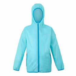Regatta Great Outdoors Childrens/Kids Lever II Packaway Rain Jacket - 14-15 Years, Aruba Blue/Exotic Plume