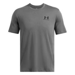 Under Armour Mens Sportstyle Short-Sleeved T-Shirt - L, Castle Rock Grey/Black
