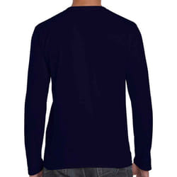 Gildan Unisex Adult Softstyle Long-Sleeved T-Shirt - 3XL, Navy