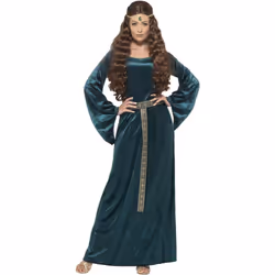 Smiffys Womens/Ladies Medieval Maid Costume - XL, Green