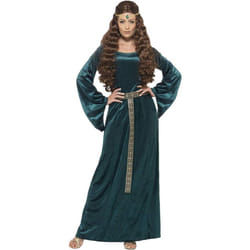Smiffys Womens/Ladies Medieval Maid Costume - XL, Green