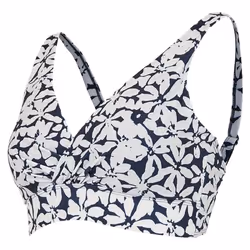 Regatta Womens/Ladies Paloma Large Floral Bikini Top - 18 UK, Navy/White