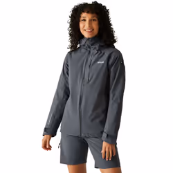 Regatta Womens/Ladies Birchdale II Waterproof Jacket - 12 UK, Black/Seal Grey