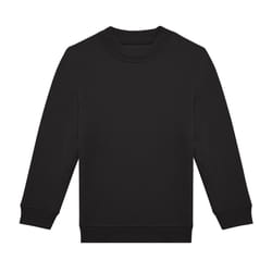 B&C Childrens/Kids ID.332 Crew Neck Sweatshirt - 12-13 Years, Black