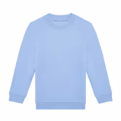 B&C Childrens/Kids ID.332 Crew Neck Sweatshirt - 12-13 Years, Lotus Blue