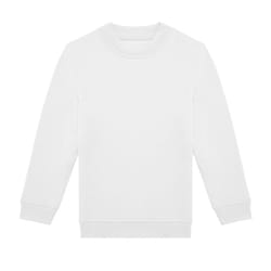 B&C Childrens/Kids ID.332 Crew Neck Sweatshirt - 12-13 Years, White