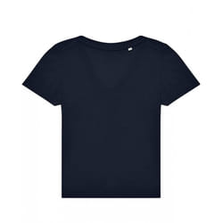 B&C Womens/Ladies #E150 V Neck T-Shirt - XS, Navy