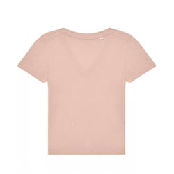 B&C Womens/Ladies #E150 V Neck T-Shirt - XL, Soft Rose