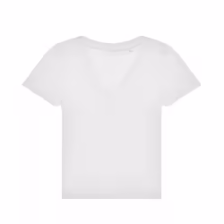 B&C Womens/Ladies #E150 V Neck T-Shirt - XXL, White