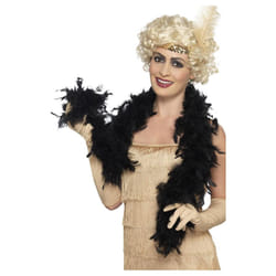Smiffys Womens/Ladies Feather Boa - One Size, Black