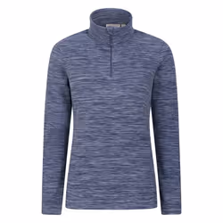 Mountain Warehouse Womens/Ladies Snowdon Melange Fleece Top - 22 UK, Dark Blue
